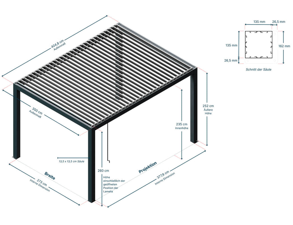 Suntecta Allegra mit Kurbel